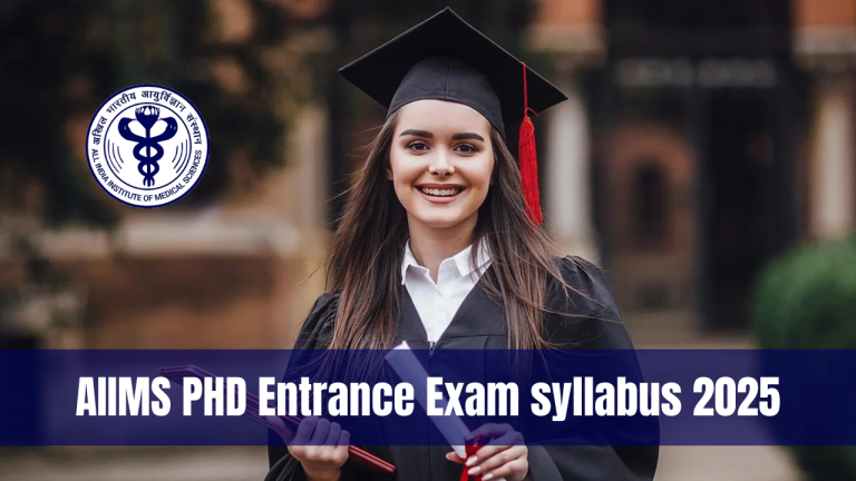 AIIMS PHD Entrance Exam syllabus 2025