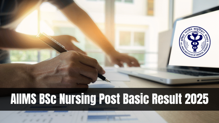 AIIMS BSc Nursing Post Basic Result 2025